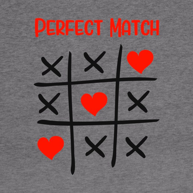 The Perfect Match Relationship Marriage Couple by Foxxy Merch